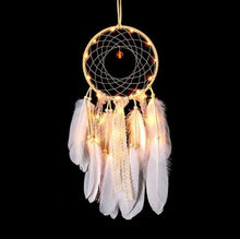 Load image into Gallery viewer, Dream Catcher Led Handmade Dream-catcher Traditional Feather Hanging Home Wall Decoration Night Dream Catchers Decor Ornament Wall Hanging Wind Chimes For Home Room Decoration