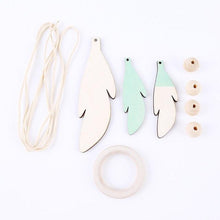 Load image into Gallery viewer, Dream Catchers with Golden Shining Lace & Bells Nordic Hollow Wooden Feather Hanging Ornaments For Baby Kids Room Wall Hanging Decorative Feathers Wedding Decorations Nursery Decor
