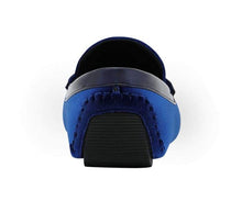 Load image into Gallery viewer, Amali Bling Royal Blue Men's Smoking Driving Moccasin/Dress Shoe