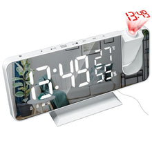 Load image into Gallery viewer, Dual Loud Smart Alarm Clock Projection for Bedroom Radio Digital Alarm Clock Projection Digital Alarm Clock for Bedrooms Radio Alarm Clock with Projection on Ceiling Dual Alarms with USB Charger Large Mirror LED Display