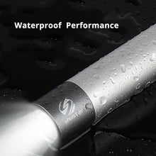 Load image into Gallery viewer, Dual Power LED Flashlight With Pure Beam Slide Focus Waterproof Rechargeable LED USB Telescopic Zoom Portable Flashlight For Night Lighting Night Riding Camping High-Powered Flash Lights