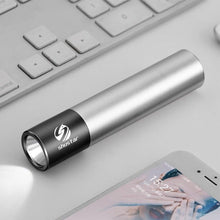 Load image into Gallery viewer, Dual Power LED Flashlight With Pure Beam Slide Focus Waterproof Rechargeable LED USB Telescopic Zoom Portable Flashlight For Night Lighting Night Riding Camping High-Powered Flash Lights