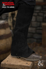 Load image into Gallery viewer, Dungeons & Dragons Leather Gaiters Type 1 Black