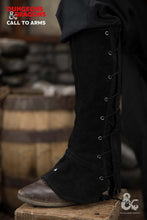 Load image into Gallery viewer, Dungeons & Dragons Leather Gaiters Type 1 Black