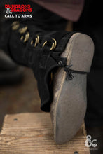 Load image into Gallery viewer, Dungeons & Dragons Leather Gaiters Type 4 Black