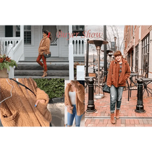 Load image into Gallery viewer, Durable Autumn Winter Faux Fur Coat For Women Casual Warm Soft Zipper Fur Jacket Plush Overcoat Pocket Plus Size Teddy Coat For Female