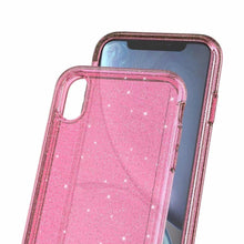 Load image into Gallery viewer, Durable Ultra Hard Shockproof Glitter Transparent Case for iPhone 14 Pro Max 13 12 11 XS XR X 8 7 6 Plus Sparkle Cover Soft Slim Fit All-round Protection Cute Transparent Shiny Star Phone Case for iPhone