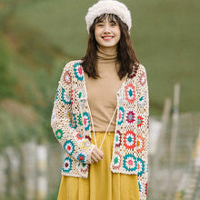 Load image into Gallery viewer, Women’s Hollow Hand Crochet Cardigan