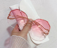 Load image into Gallery viewer, Fashion Gradient Women and Girls Modern Hexagon Metal Sunglasses For Summer In Elegant Retro Post Modern Style With UV400 Protection