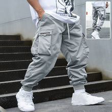 Load image into Gallery viewer, Men’s Multi‑Pocket Drawstring Cargo Pants