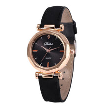 Load image into Gallery viewer, Women Watch Rhinestone Fashion Exquisite Women Leather Casual Watch Luxury Analog Quartz Crystal Wristwatch Bracelet Watch For Women and Girls