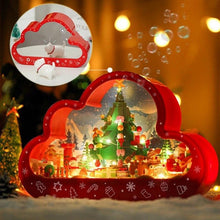 Load image into Gallery viewer, Mandotos Christmas Cloud Night Lamp With LED Lights Mirror Frame Assembled Building Blocks