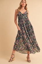 Load image into Gallery viewer, Printed V-Neck Frill Tiered Cami Comfortable Dress For Women – Playful, Feminine & Fun for Summer Days