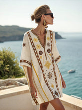 Load image into Gallery viewer, Women's Printed Loose A-Line Beach Midi Dress – Vacation Resort