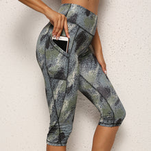 Load image into Gallery viewer, Floral Print Pocket Yoga Leggings – Women’s Tight Fit