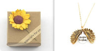 Load image into Gallery viewer, Sunflower Double Lettering Necklace