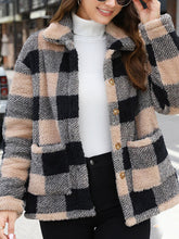 Load image into Gallery viewer, Beautiful Red Women Drop Shoulder Fuzzy Button-Up Jacket Soft And Comfortable Casual Fit Jacket