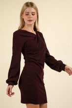 Load image into Gallery viewer, Ruched Detail Bodycon Mini Dress For Women – Figure-Hugging Dress, Elegant, Ruched Dress, Bodycon Dress, Mini Dress, Stylish Night Out Dress