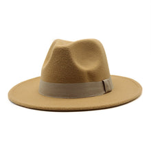 Load image into Gallery viewer, Autumn Winter Big Brim Wool Hat – Unisex Bell Crown Bucket Hat