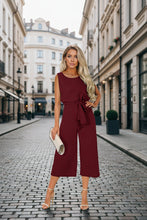 Load image into Gallery viewer, Women's Belted V-Neck Short Sleeve Straight-Leg Jumpsuit – 6 Colors S–2XL