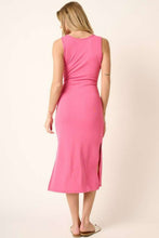 Load image into Gallery viewer, Side Slit Wide Strap Midi Tank Dress – Stylish, Sexy and Comfortable Midi Dress with Side Slits and Wide Straps