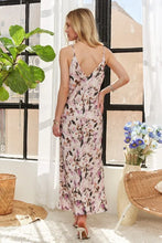 Load image into Gallery viewer, New Summer Watercolor V-Neck Midi Cami Dress For Women – Artistic, Elegant, Dreamy, Fashionable, Stylish, Romantic Charm