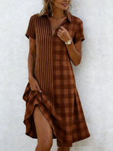 Load image into Gallery viewer, Women's Bohemian 3D Printed V-Neck Short-Sleeve Maxi Dress