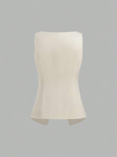 Load image into Gallery viewer, Women’s Minimalist Cinched-Waist Camisole – Single-Breasted Summer Tank