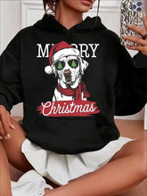 Load image into Gallery viewer, Women’s Christmas Dog Hoodie