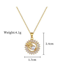 Load image into Gallery viewer, Fashion Jewelry Square Full Diamond Personalized Round Ring Leaves Necklace And Earrings Suite