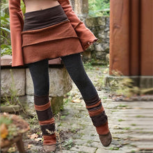 Load image into Gallery viewer, Women’s Color Block Asymmetrical Skort