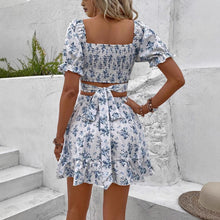 Load image into Gallery viewer, French-Style Floral Print Vacation Set for Women