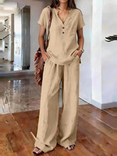 Load image into Gallery viewer, Women’s Casual Solid Color Two Piece Set