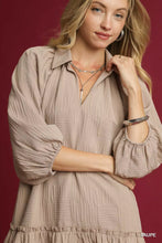 Load image into Gallery viewer, Umgee V-Neck Tiered Mini Dress