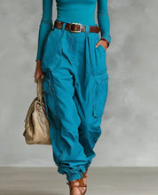 Load image into Gallery viewer, Women’s High-Waist Loose Fit Wide-Leg Casual Trousers