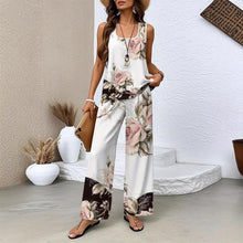 Load image into Gallery viewer, Milk Silk 3D Print Sleeveless Tank Top & Trousers Set