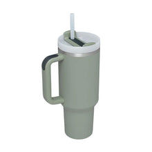 Load image into Gallery viewer, 40 Oz Tumbler With Handle Straw Insulated, Stainless Steel Spill Proof Vacuum Coffee Cup Tumbler With Lid Tapered Mug Gifts For Valentine Lover Suitable For Car Gym Office Travel