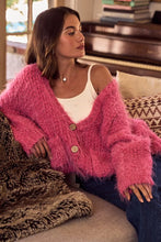 Load image into Gallery viewer, SO ME Soft Touch Hairy Loose Fit Cozy Sweater Cardigan