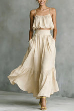 Load image into Gallery viewer, Women’s Two-Piece Flared Skirt Set – High-Waist Elegant Outfit