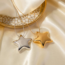 Load image into Gallery viewer, 18K Gold-plated Star Necklace Jewelry - Stainless Steel Five-pointed Star Design