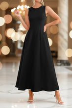 Load image into Gallery viewer, Women's Slim-Fit Long Vest Dress – A-Line High-Waist Sleeveless