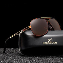 Load image into Gallery viewer, Luxury NEW Model Business Men Square Polarized Sunglasses Male Eyewear Aviation Alloy Frame With UV400 Protection and High Quality Metal Frame