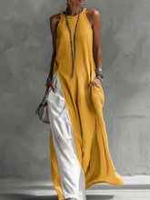 Load image into Gallery viewer, Women's Sleeveless Off-Shoulder Loose Maxi Dress with Pockets