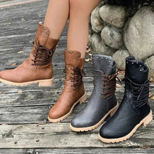 Load image into Gallery viewer, Stylish Round Toe : Platform Boots