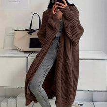 Load image into Gallery viewer, Women’s Long Cardigan Sweater – Loose Fit Knitwear, Versatile Style