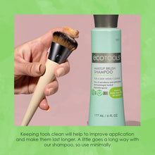 Load image into Gallery viewer, EcoTools Makeup Brush Shampoo – Gentle Plant-Based Cleaner for Makeup Brushes & Sponges | 2 Pack, 6 oz Bottles | Vegan, Hypoallergenic, Eco-Friendly