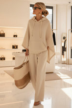 Load image into Gallery viewer, Women's Cape-Sleeve Hoodie & Wide-Leg Pants Resort Set