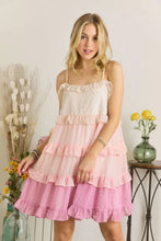 Load image into Gallery viewer, New Swiss Dot Ruffled Tiered Mini Dress For Summer – Feminine, Fluttering, Charming, Playful, Chic & Stylish