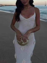 Load image into Gallery viewer, White Flower Maxi : Cami Dress