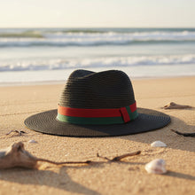 Load image into Gallery viewer, Plain Straw Sun Hat – Unisex Beach & Outdoor Wide Brim